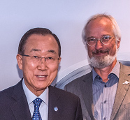 Klaus Milke mit Ban-Ki-moon