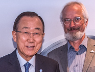 Klaus Milke mit Ban Ki-moon